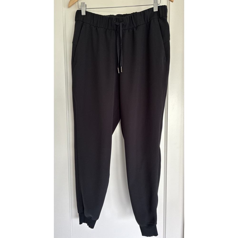 Lululemon On The Fly Jogger Women's Size 8 Black Drawstring Athleisure Yoga